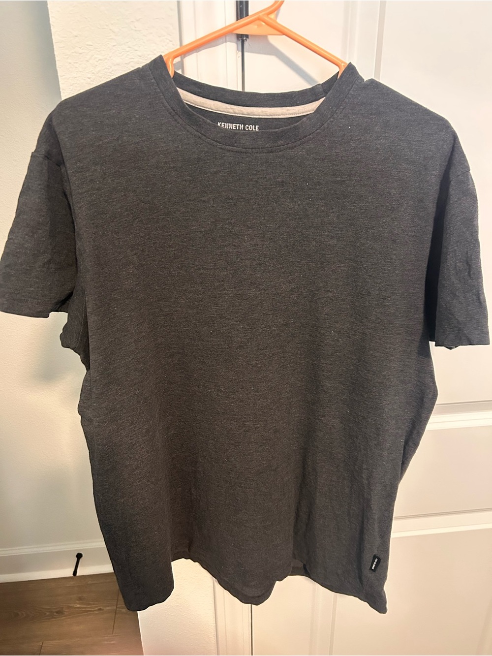 Kenneth Cole Short-Sleeve Crewneck T-Shirt - Charcoal